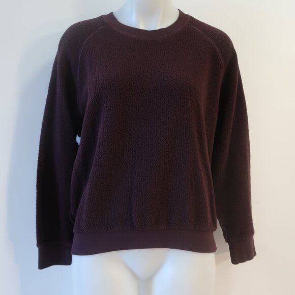 Womens PerfectWhiteTee Brown Terry Sweater L - Picture 3 of 8